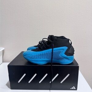 Adidas Kids Black and Blue Sneakers
